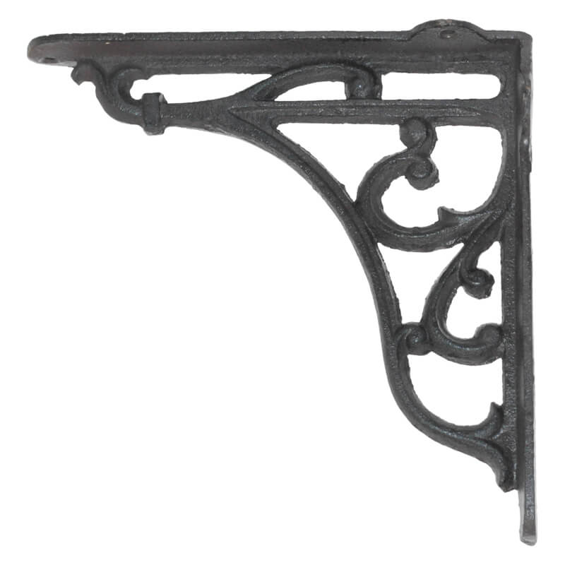 BROWN SCROLL BRACKET 19X19CM