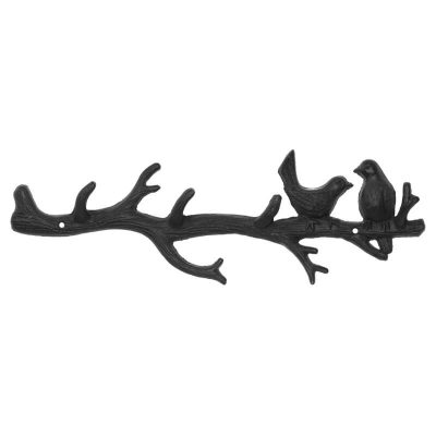 HOOKS TWO BIRDS ON BRANCH 4X44CM