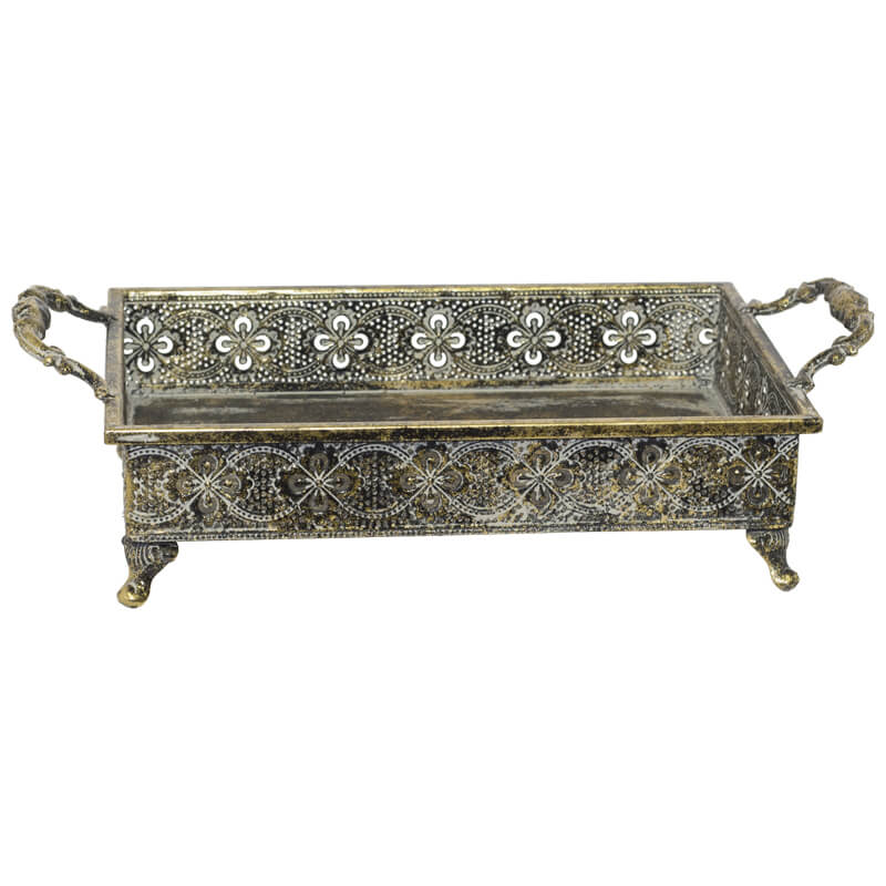 FINLEY HANDLED TRAY 36X20CM