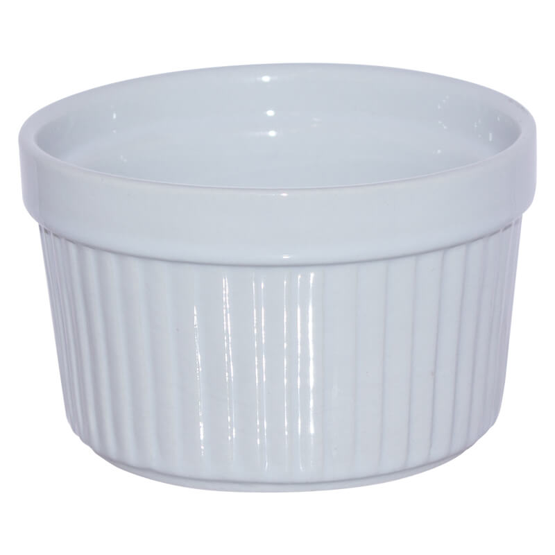 WHITE RAMEKIN 9X6CM