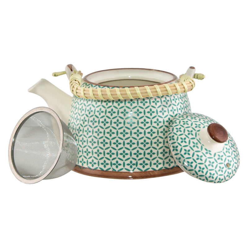 GREEN MOROCCAN FUSION TEA POT LA - Image 2