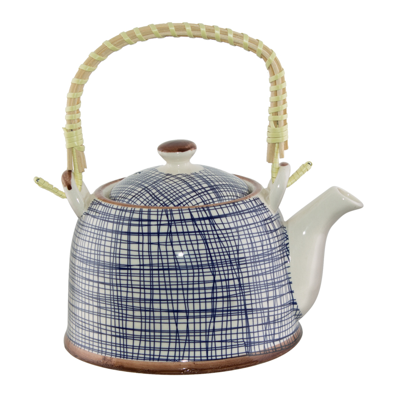 BLUE WEAVE FUSION TEA POT LARGE