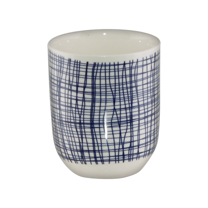 BLUE WEAVE TEA CUP