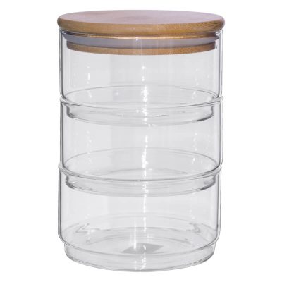 JEANINE STACKABLE JARS 400MLX3