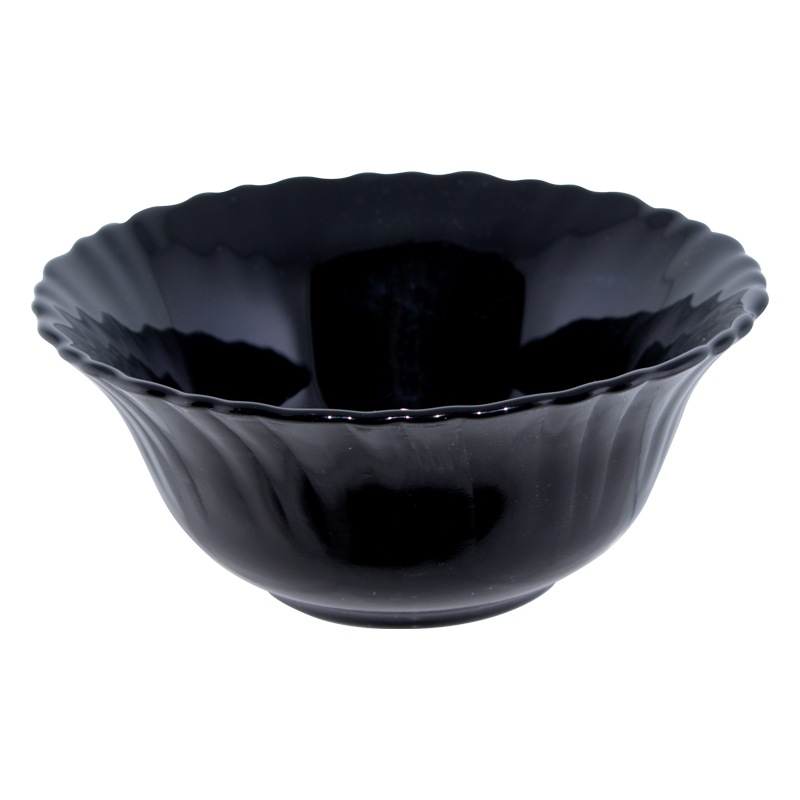 BLACK OPAL LAUREL BOWL 13X6CM