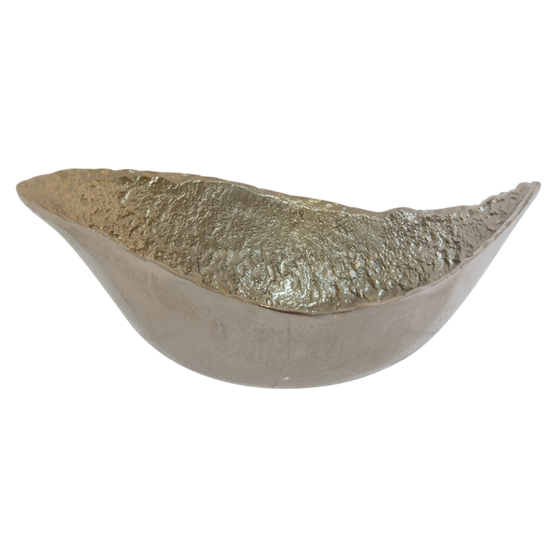 CURVED DECOR BOWL 2 TONE 39X20X14