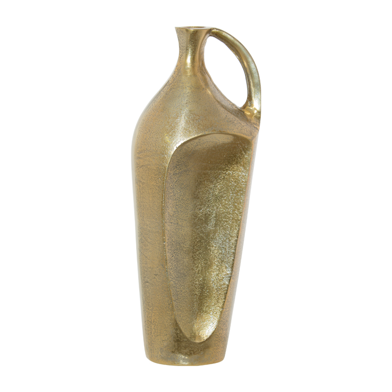 HANDLED GOLD VASE 41CM