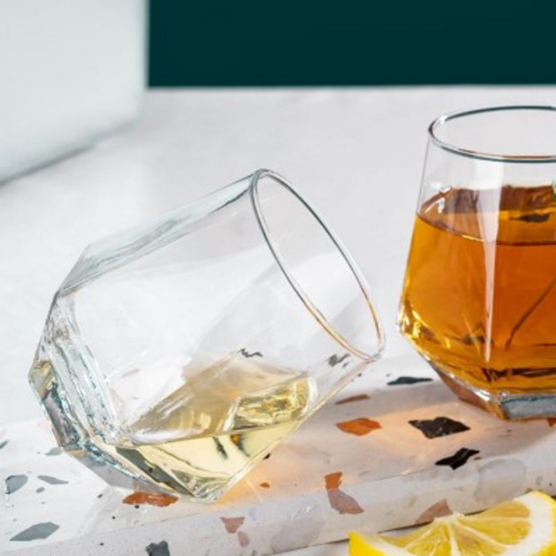 HEXAGONAL WHISKY TUMBLER 310ML - Image 4