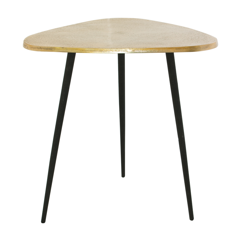 Tri Leg Table 47cm Gold/Black KD