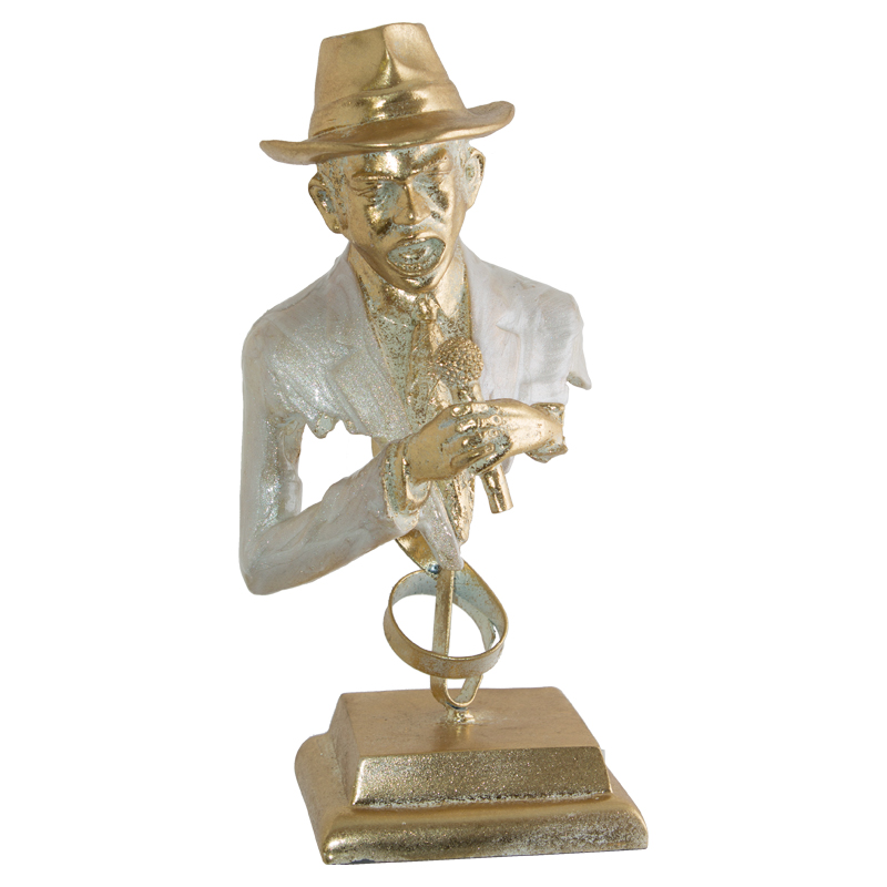 SINGING MUSICIAN ON PLINTH 36CM - Image 2