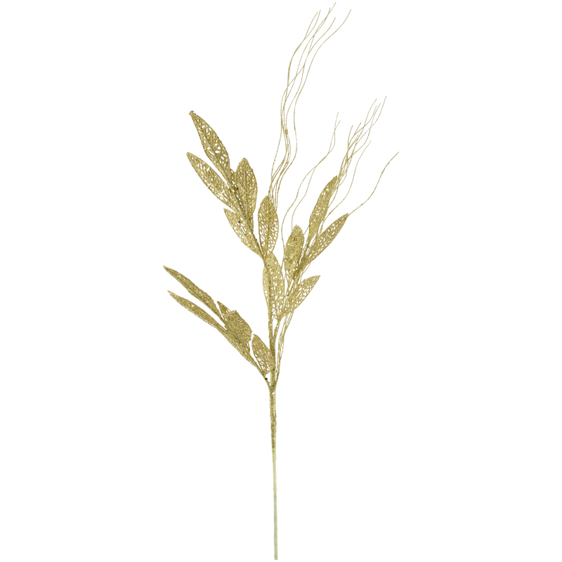 GOLD MAGNOLIA LEAF SPRAY 73 CM