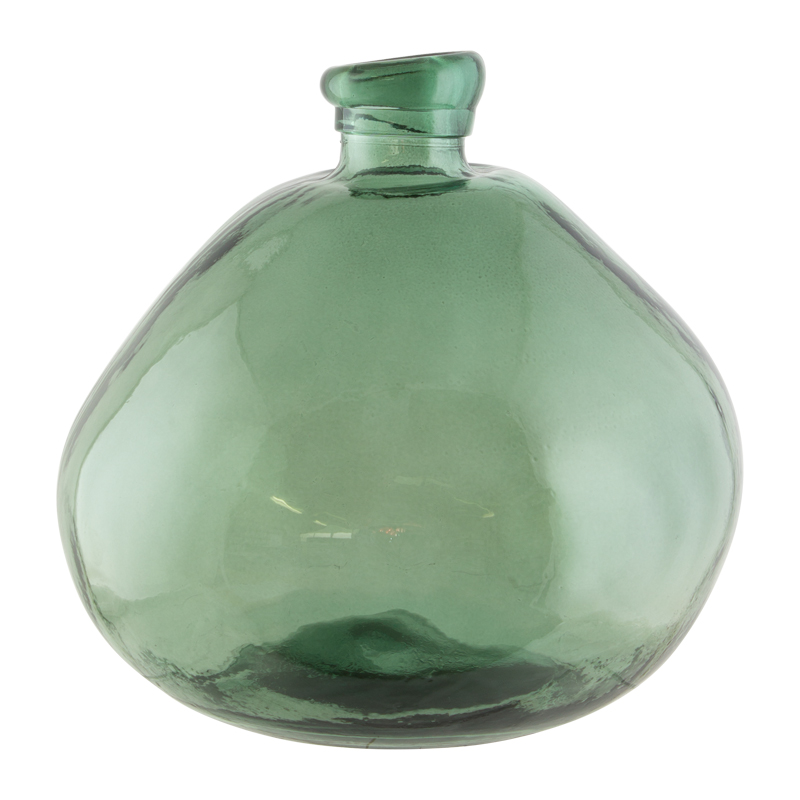 DARK GREEN ORGANIC VASE 33 CM