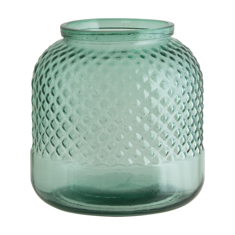 LIGHT GREEN VASE 19 CM