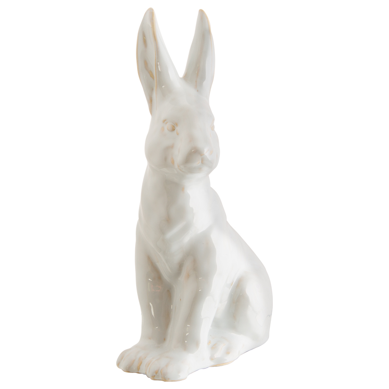 WHITE RABBIT SITTING 31 CM