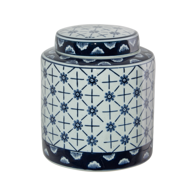DAMINI JAR/LID 18X16CM