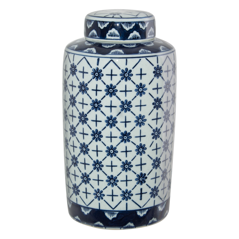 DAMINI JAR/LID 14X26CM