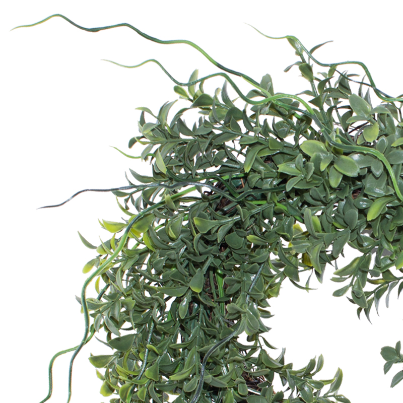 GRASS WREATH RATTEN BASE 28CM - Image 2