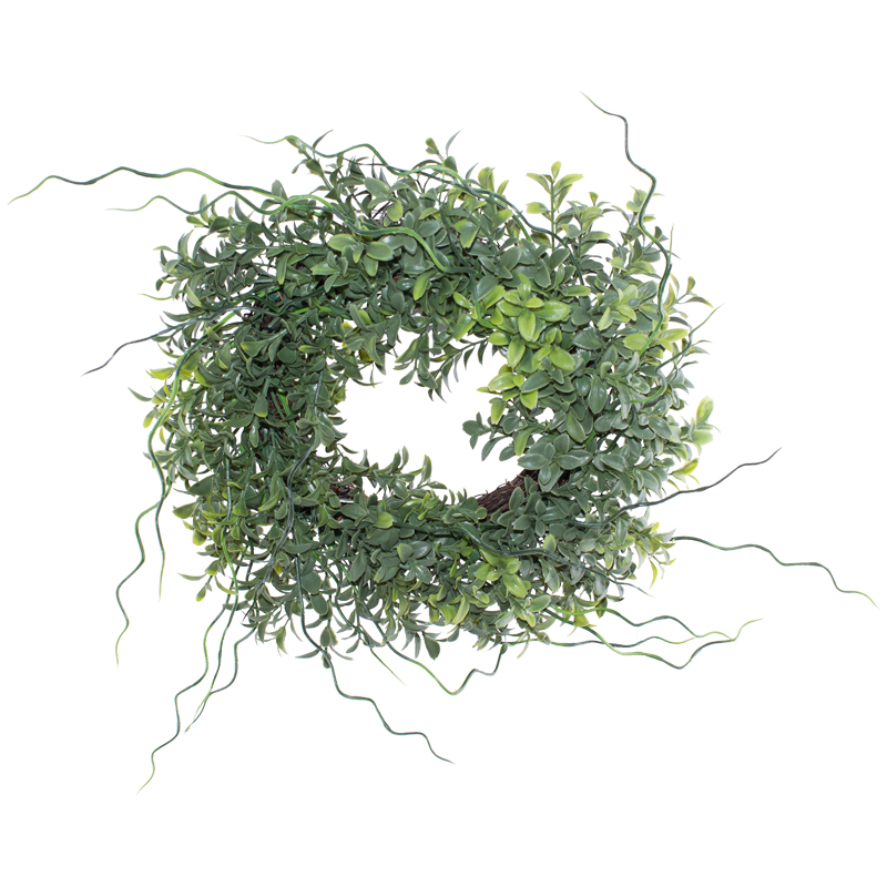GRASS WREATH RATTEN BASE 28CM