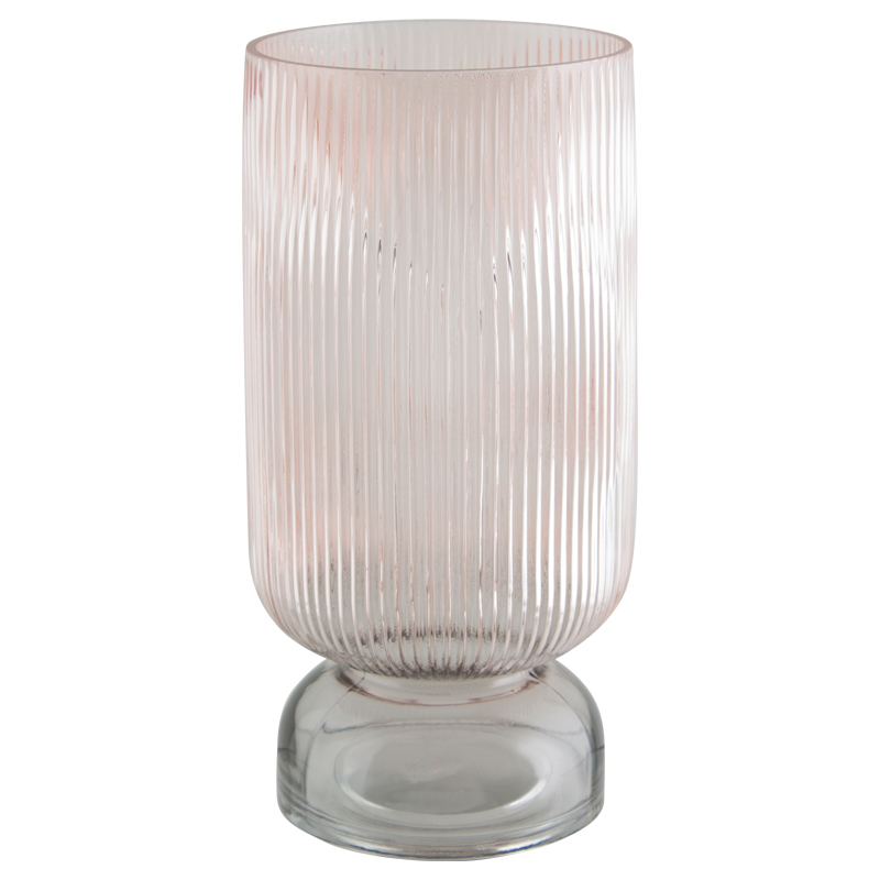 TWO TONE FTD VASE 31CM (PINK AND GREY)
