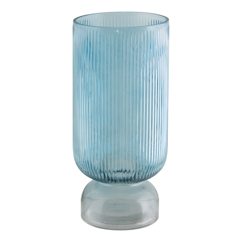 TWO TONE FTD VASE 25CM (BLUE AND GREY)