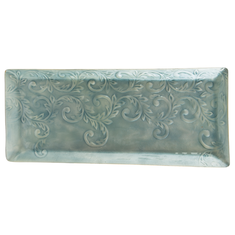 EMBOSSED RECT DECOR TRAY 41X18CM - Image 2