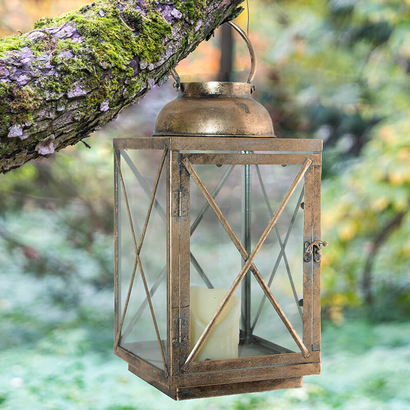 GURUTZEA LANTERN 40X21X21 A/GOLD - Image 2