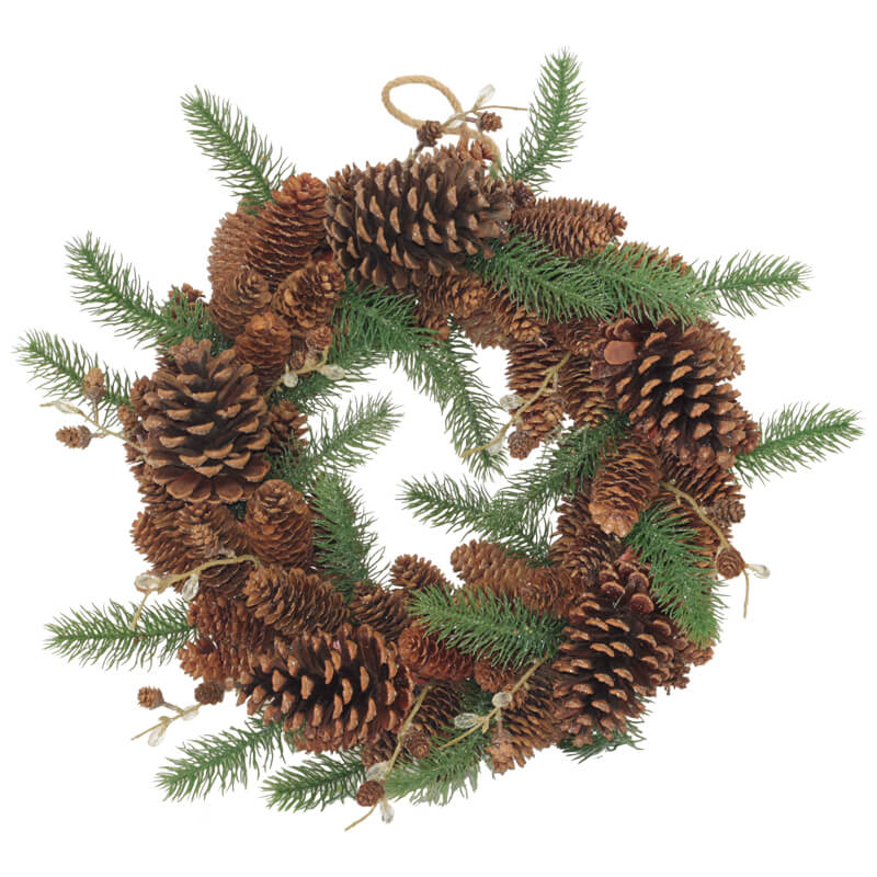 PINECONE WREATH 38CM
