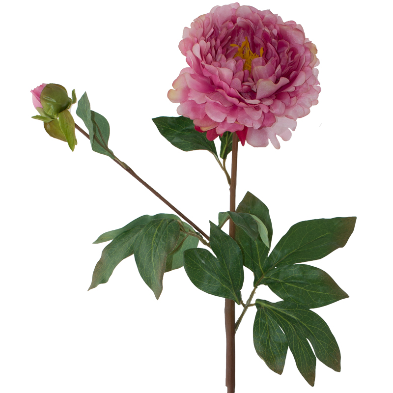 DARK PINK PEONY 82CM