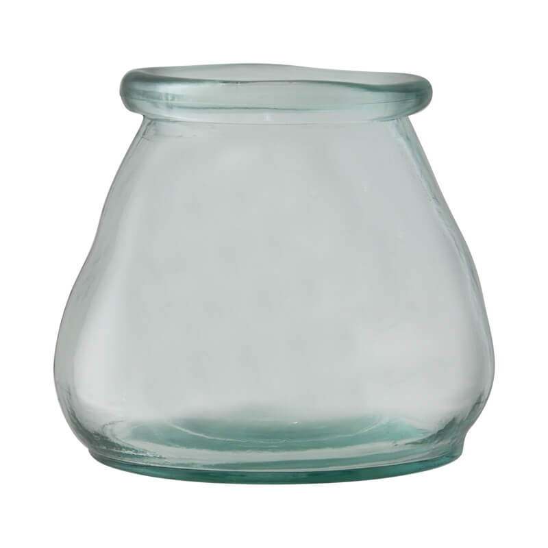 ORGANIC GLASS VASE 15CM