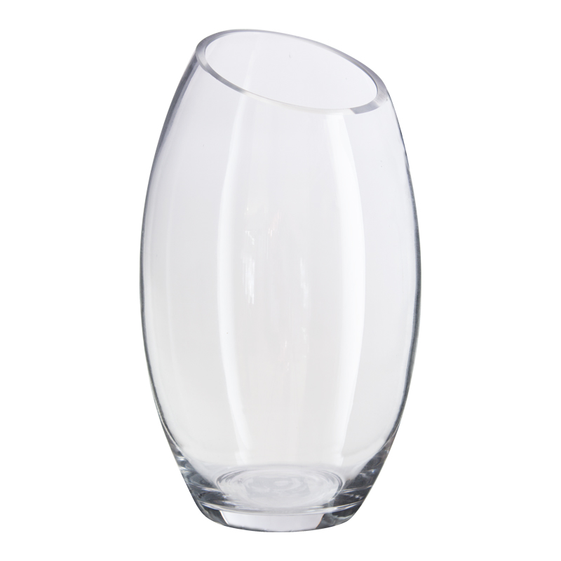 SLANTED TOP VASE 25CM
