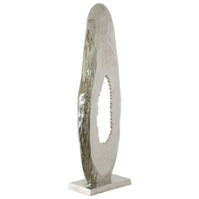 SCULPTURE ROCK ROUGH NICKEL 68CM - Image 2