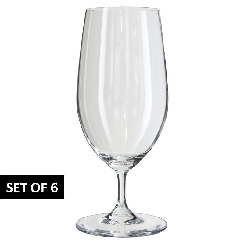 RHINE CHARM BEER GLASS 390ML S/6