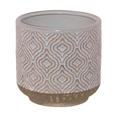 TANGATA BEIGE POT 13X13.5CM