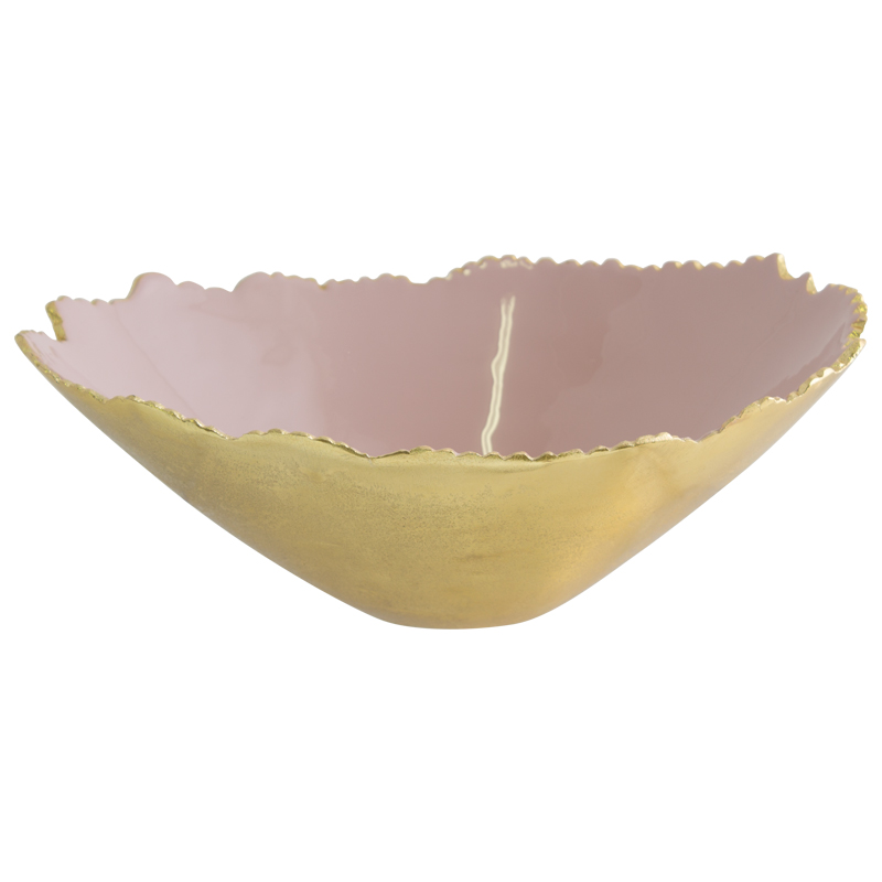 KALEY BOWL GOLD/PINK 12X32CM