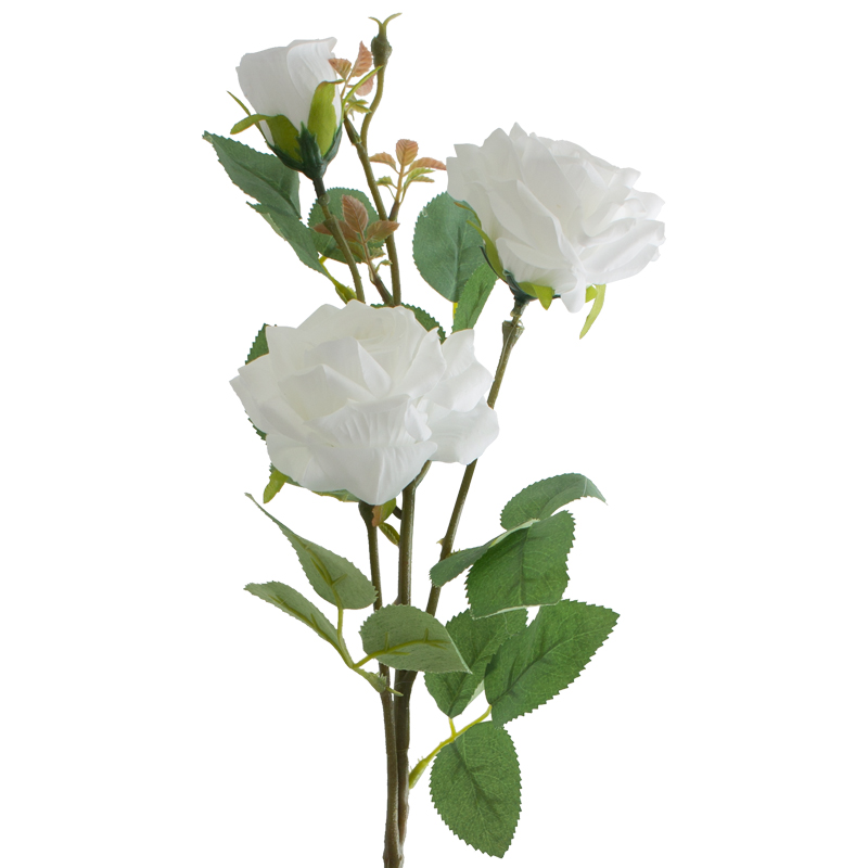 WHITE ROSE 65CM