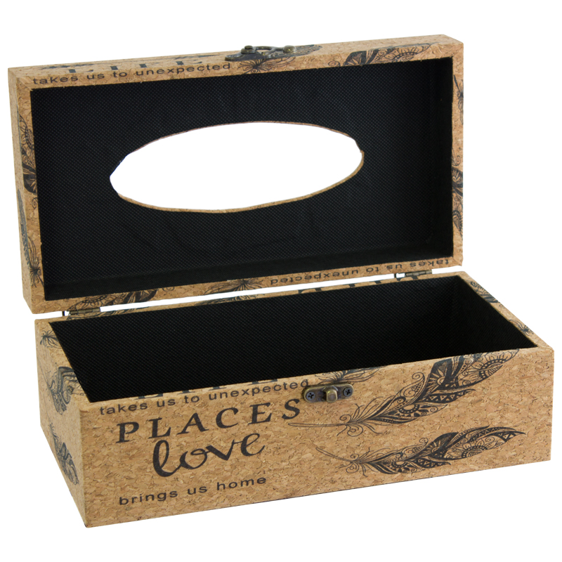 FEATHER TISSUE BOX HOLDER25X13X10 - Image 2