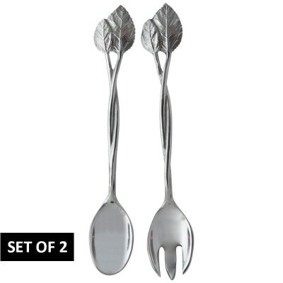 LEAF SALAD SERVER SET/2