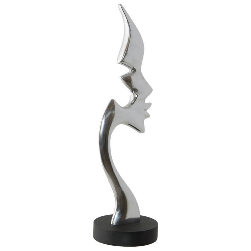 FACE ABSTRACT TALL SCULPTURE 43CM - Image 2