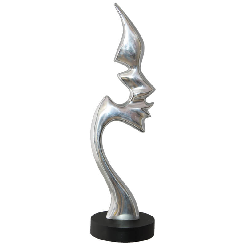 FACE ABSTRACT TALL SCULPTURE 43CM