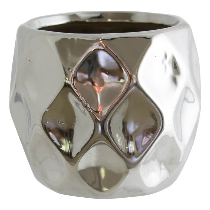 ABBY SILVER POT 10X10X9CM