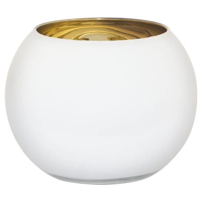 WHITE/GOLD BUBBLE BALL VS 10X15CM