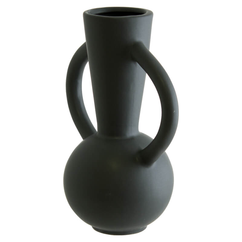MERRI BLACK VASE 21X17X10CM - Image 2
