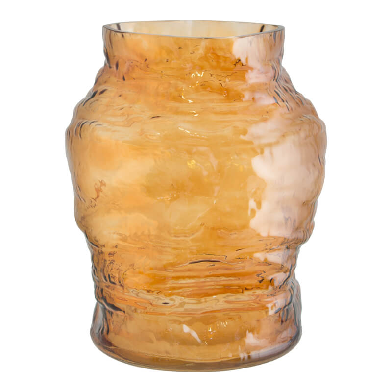 KORA AMBER VASE 23CM