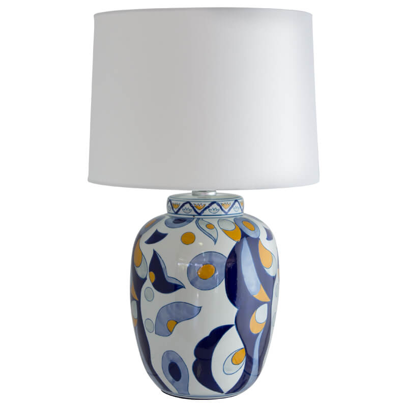 RAIA JAR LAMP/WHITE SHADE 67CM
