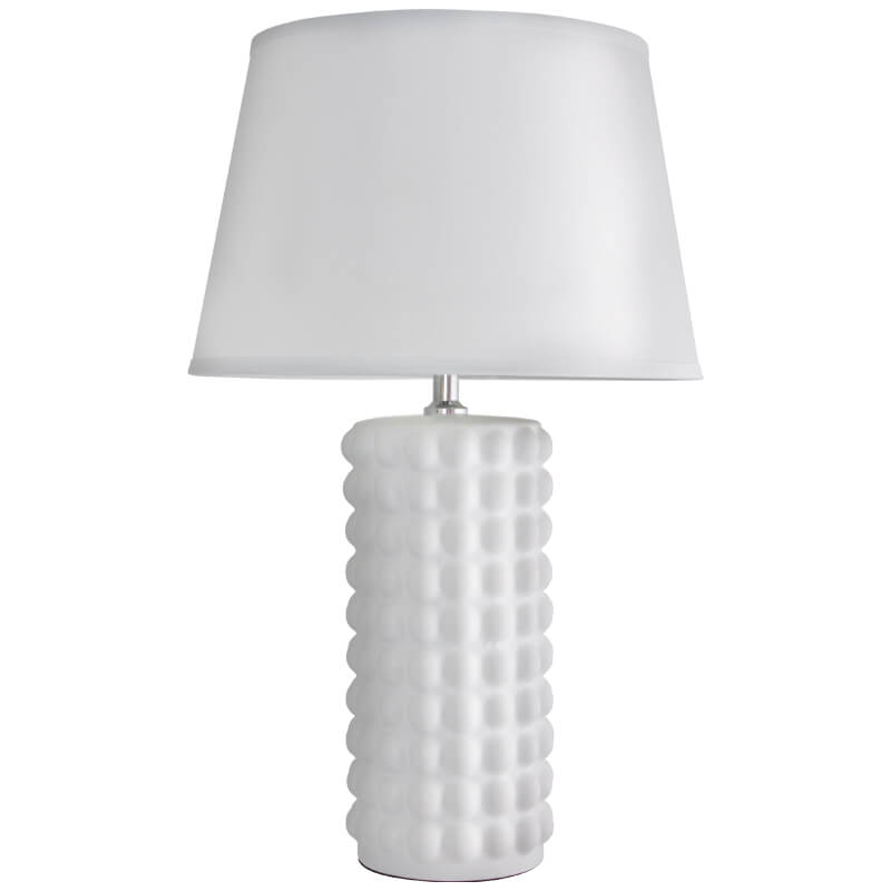 MYA VASE LAMP/WHITE SHADE 76CM