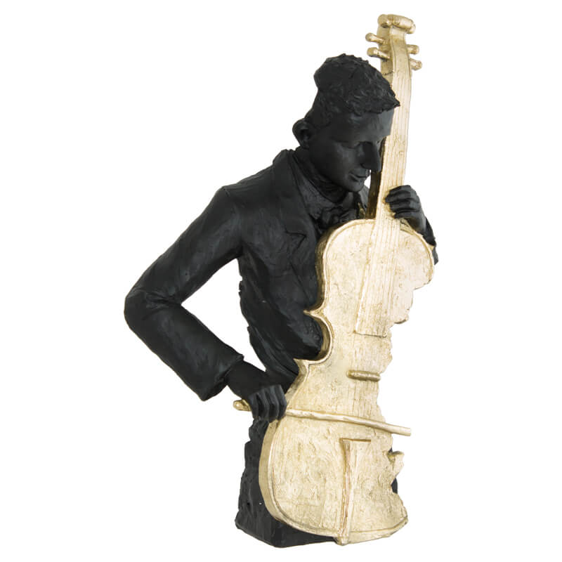 BLACK & GOLD WITH VIOLIN 29X14X47CM - Image 2