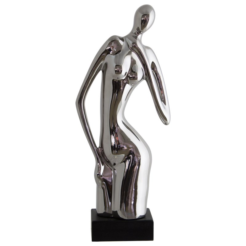 SILVER FIGURINE 43X17CM