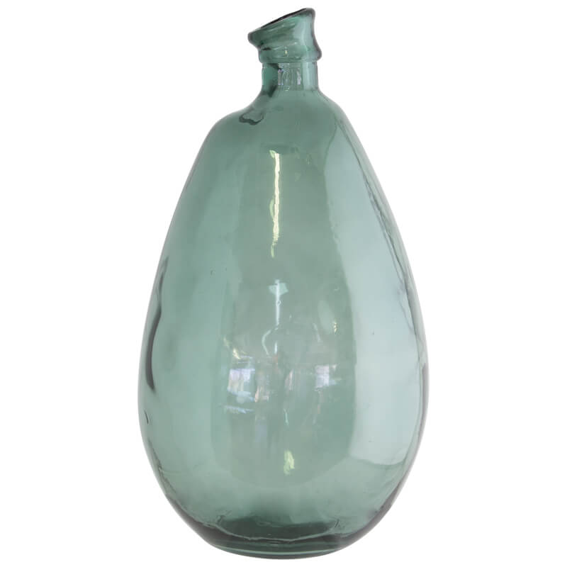 GREEN GLASS VASE 47CM