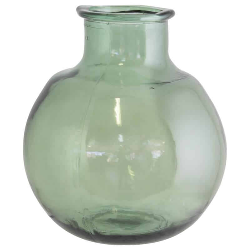 GREEN GLASS VASE 31CM