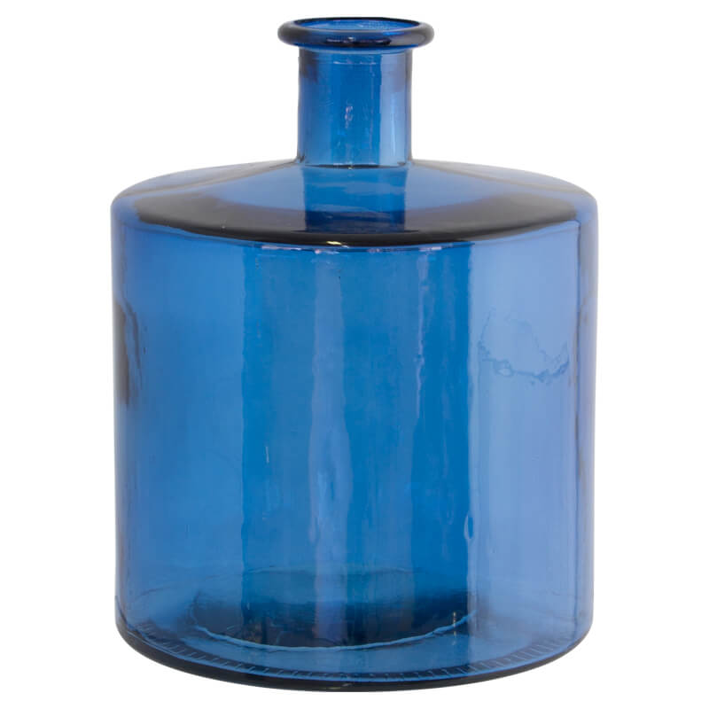 BLUE BOTTLE VASE 26CM